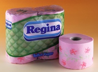 Toaletní papír dvouvrstvý, růžový
