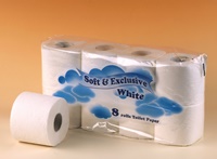 Toaletní papír Soft and Exklusive 8ks, bílý